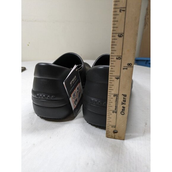 Crocs Neria Pro II Work Shoes non-slip Clogs Women's Size 8 Black 900 - Picture 5 of 10